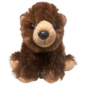 Wild Republic Brown Grizzly Bear Soft Plush Stuffed Animal 8”